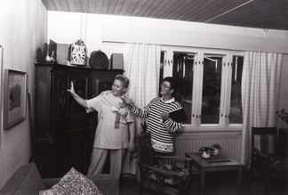 Ympäristöministeri Sirpa Pietikäinen vierailulla Ikaalisissa.
Kuvassa Sirpa Pietikäinen ja Kerttu Kauppila.