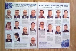 Ehdokkaat kuntavaaleissa 2008